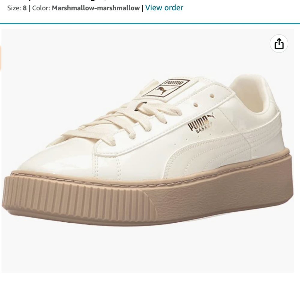 PUMA Basket Platform Patent Sneaker
